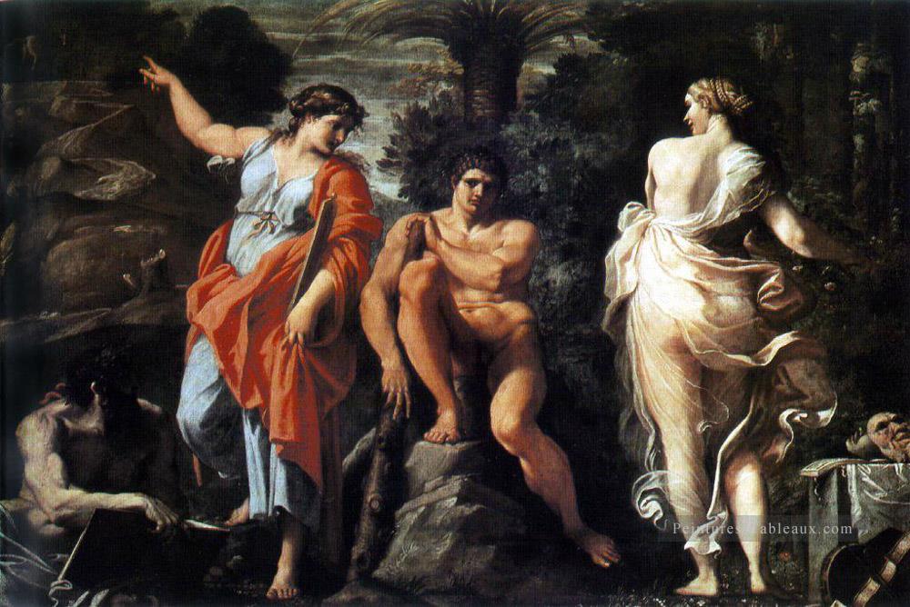 Le choix d’Héraclès Baroque Annibale Carracci Peintures à l'huile